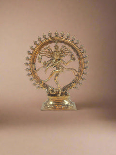 Natarajar 6-Inch Bronze Idol | Handmade Panchaloha Statue