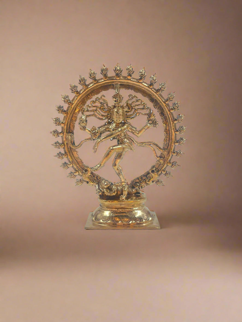Natarajar 6-Inch Bronze Idol | Handmade Panchaloha Statue