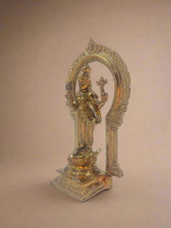 Vishnudurgai 6-Inch Bronze Statue | Handmade Panchaloha Idol