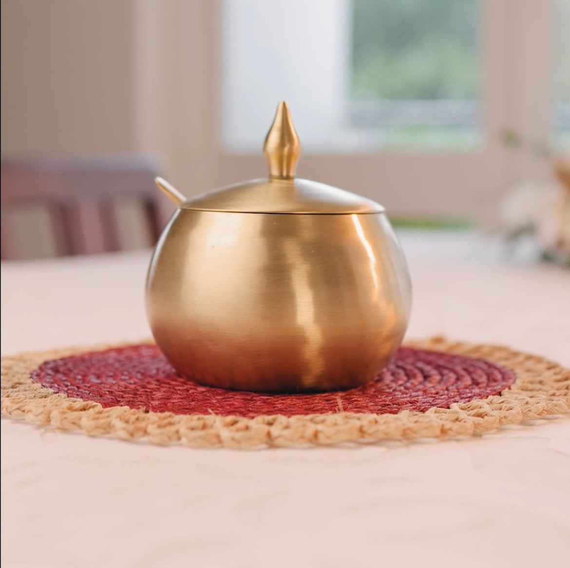 Brass Ghee Pot by Velanstore