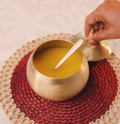 Brass Ghee Pot by Velanstore