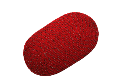 Oval cotton mat