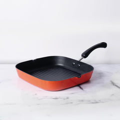 Meyer Non Stick Aluminium Grillpan 28cm, Orange
