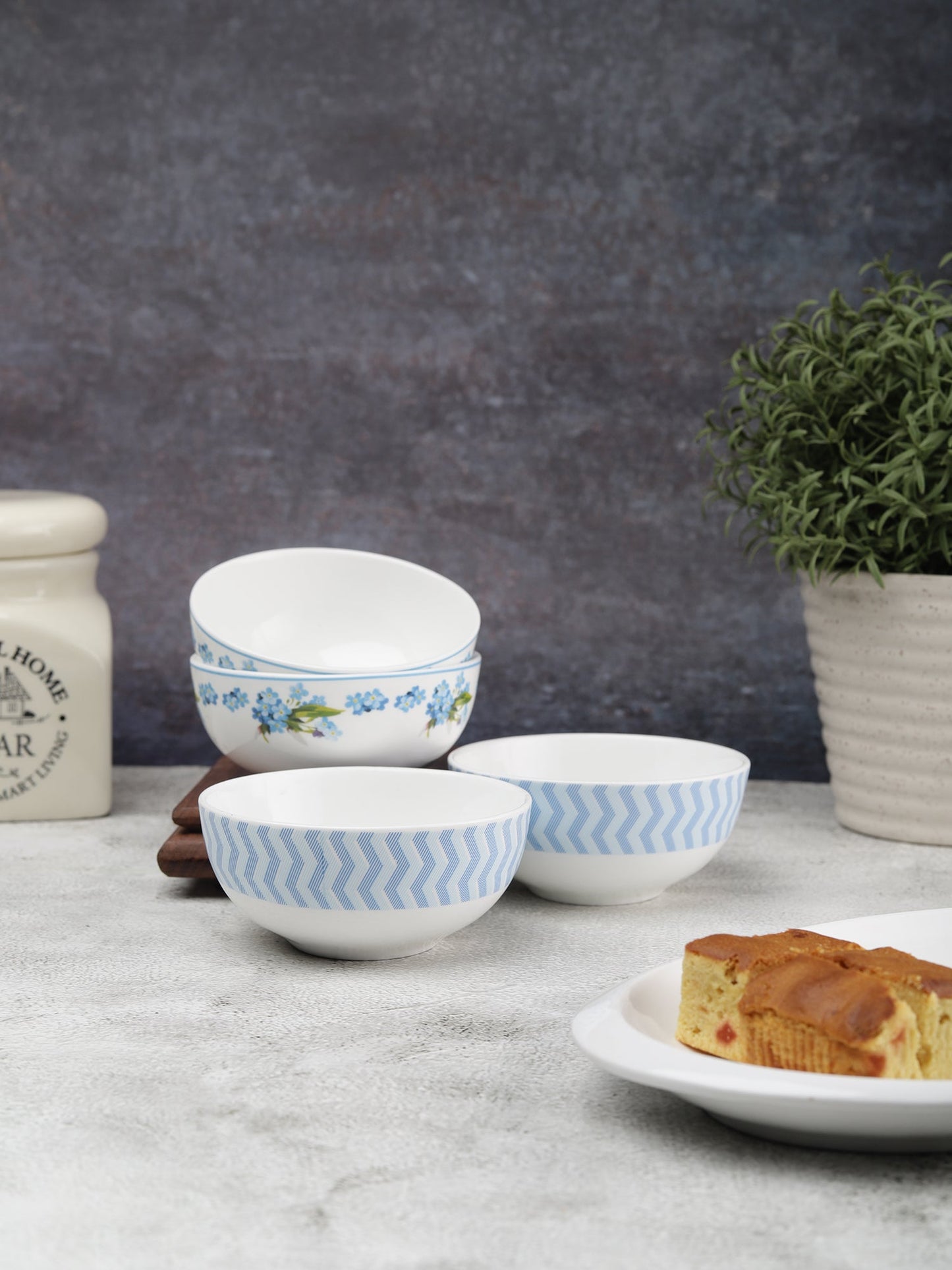 Imperial Bowl/ Katori Set of 4 Piece 10cm (Blue)