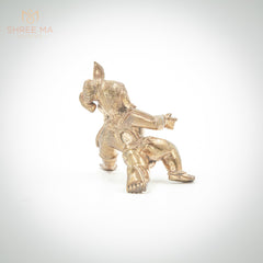 Krishna crawling 3" | Madhuchista-Vidhana (Lost-Wax casting) | Panchaloha Bronze from Swamimalai
