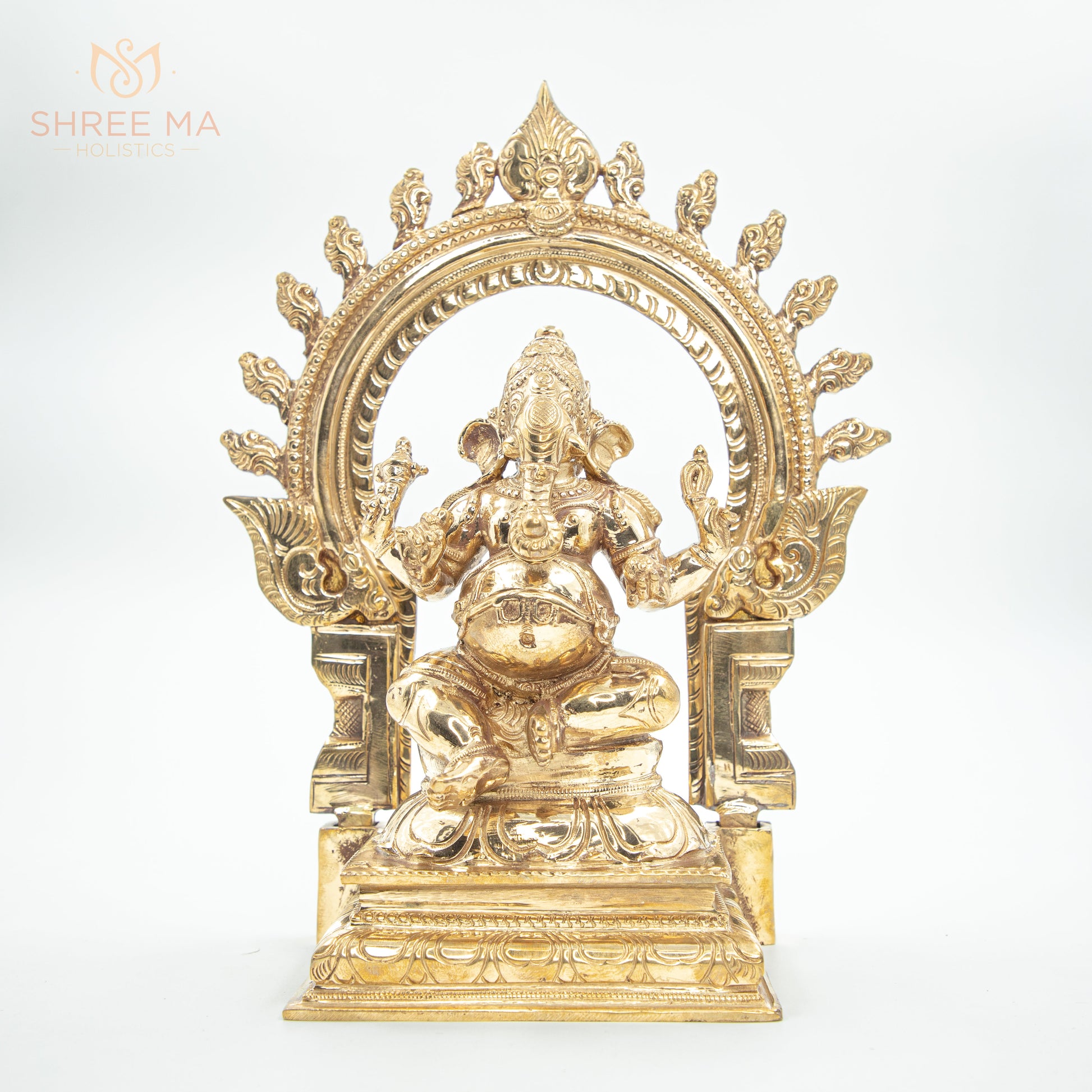 Ganesha 10" | Handmade | Madhuchista-Vidhana (Lost-Wax casting) | Panchaloha Bronze from Swamimalai
