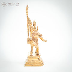 Pradosha Moorthy 8" Panchaloha Bronze Statue – Handmade in Swamimalai, Lost-Wax Casting (Madhuchista-Vidhana)