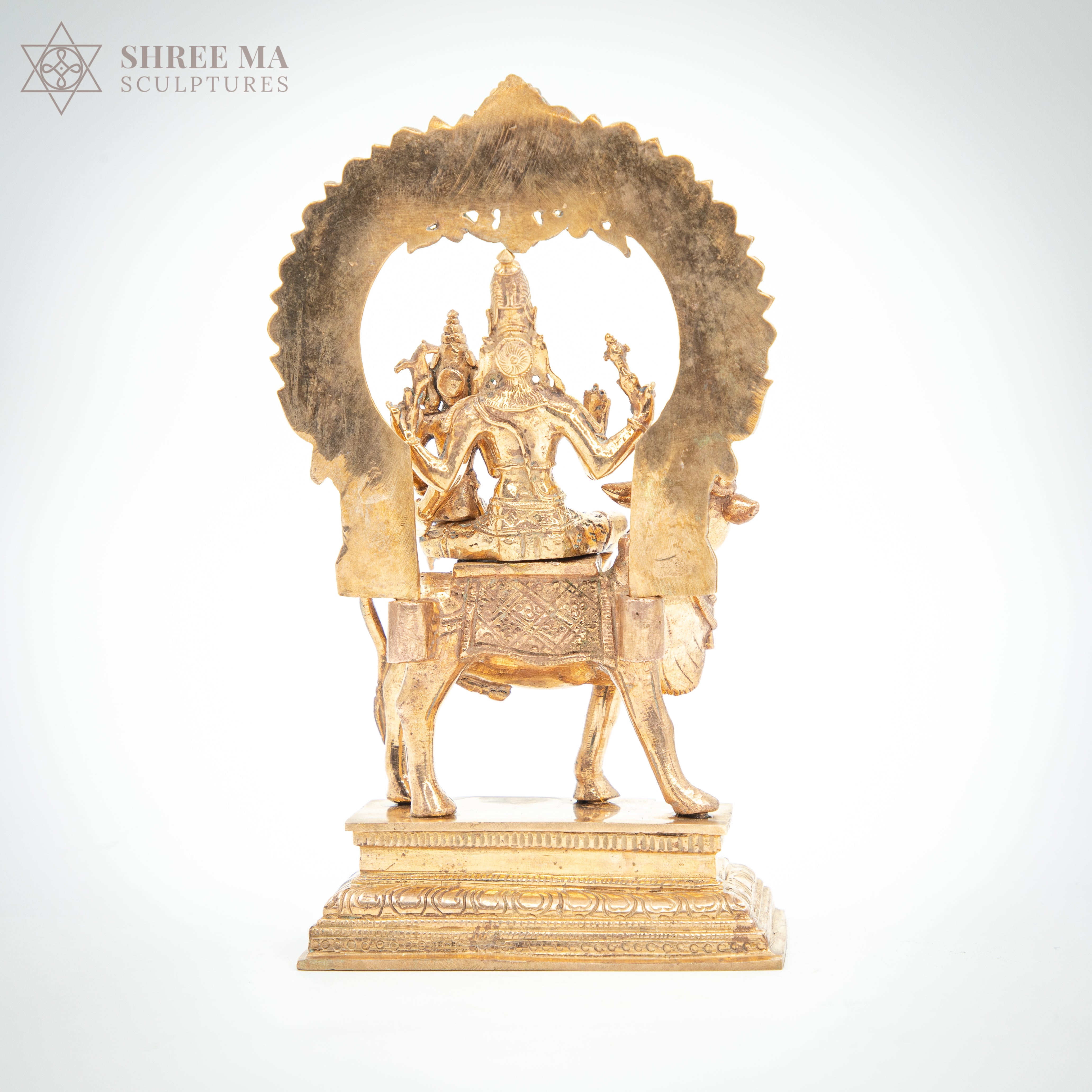 Pradosha Moorthy 8" Panchaloha Bronze Statue – Handmade in Swamimalai, Lost-Wax Casting (Madhuchista-Vidhana)
