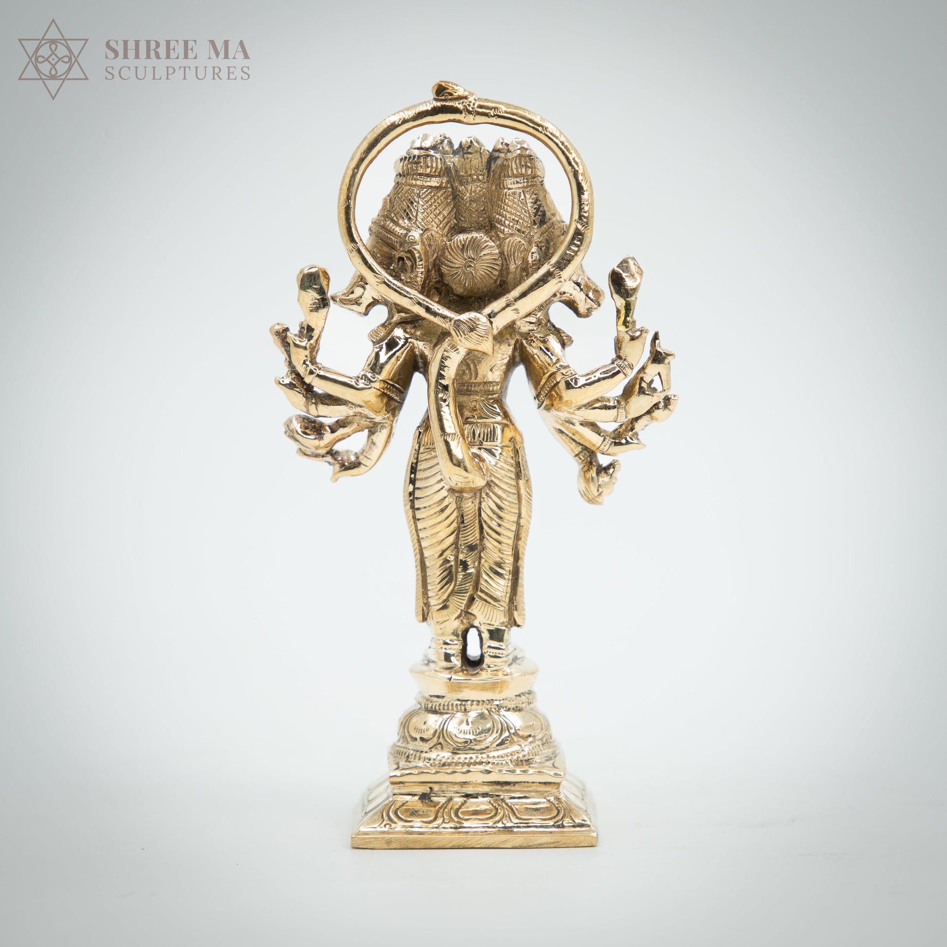 Panchamukhi Hanuman 6" | Handmade | Madhuchista-Vidhana (Lost-Wax casting) | Panchaloha Bronze from Swamimalai