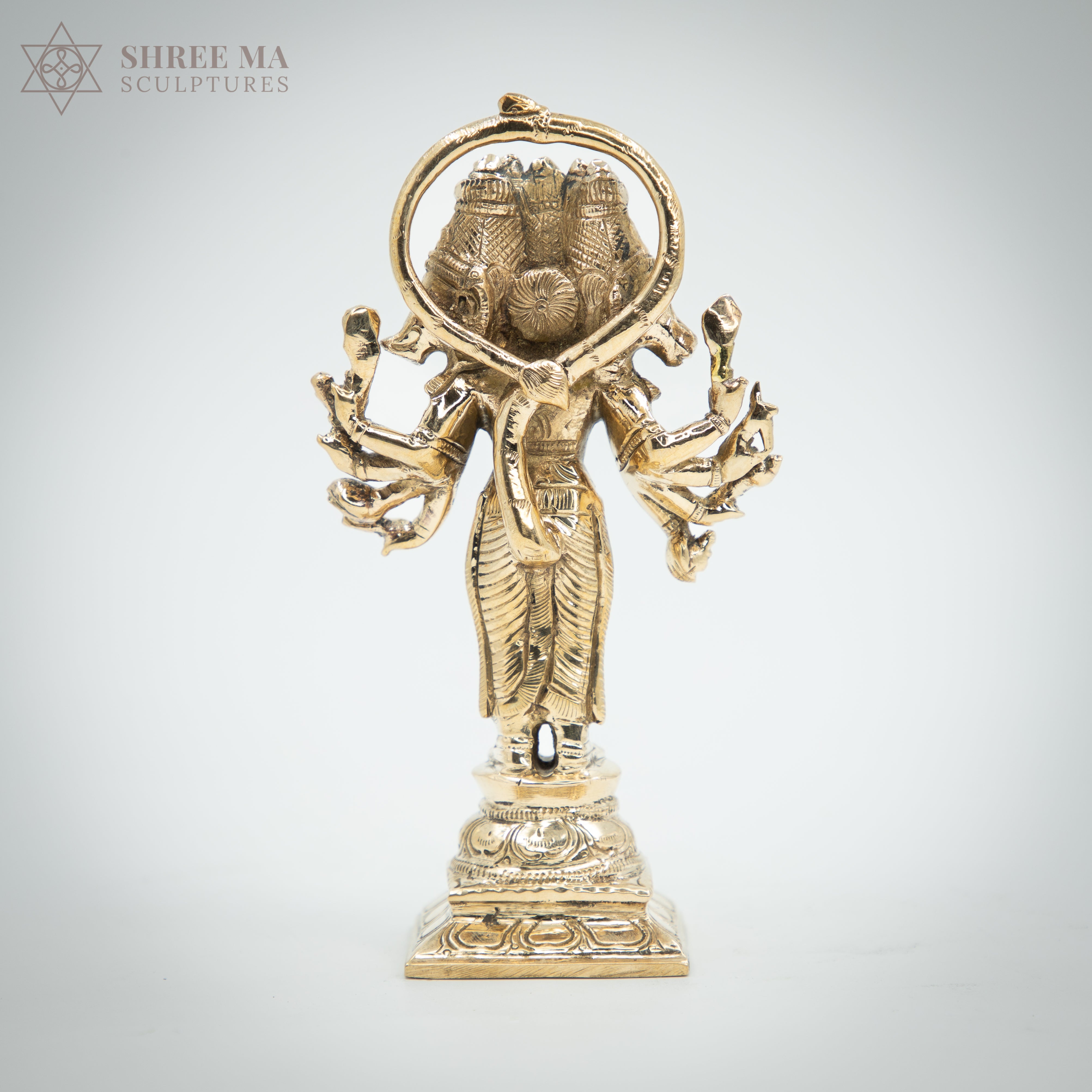 Panchamukhi Hanuman 6" | Handmade | Madhuchista-Vidhana (Lost-Wax casting) | Panchaloha Bronze from Swamimalai