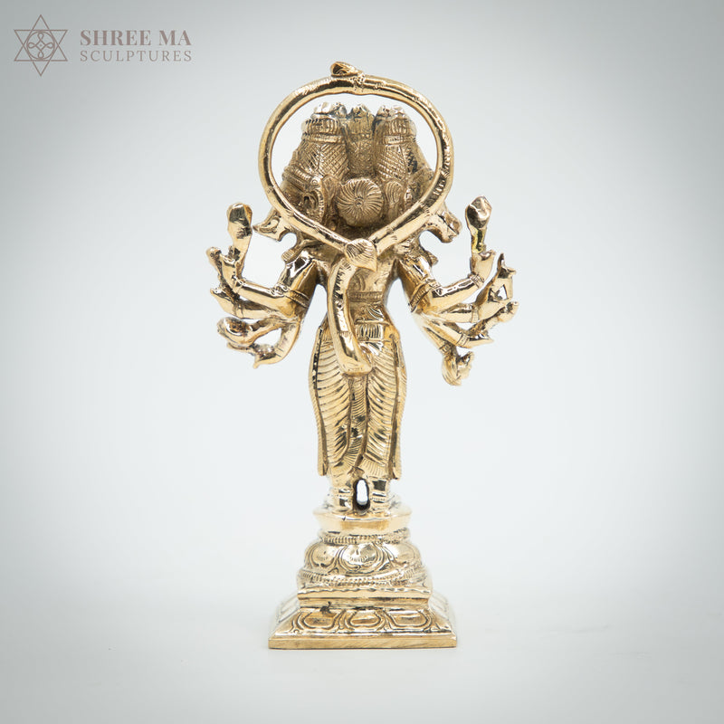 Panchamukhi Hanuman 6" | Handmade | Madhuchista-Vidhana (Lost-Wax casting) | Panchaloha Bronze from Swamimalai