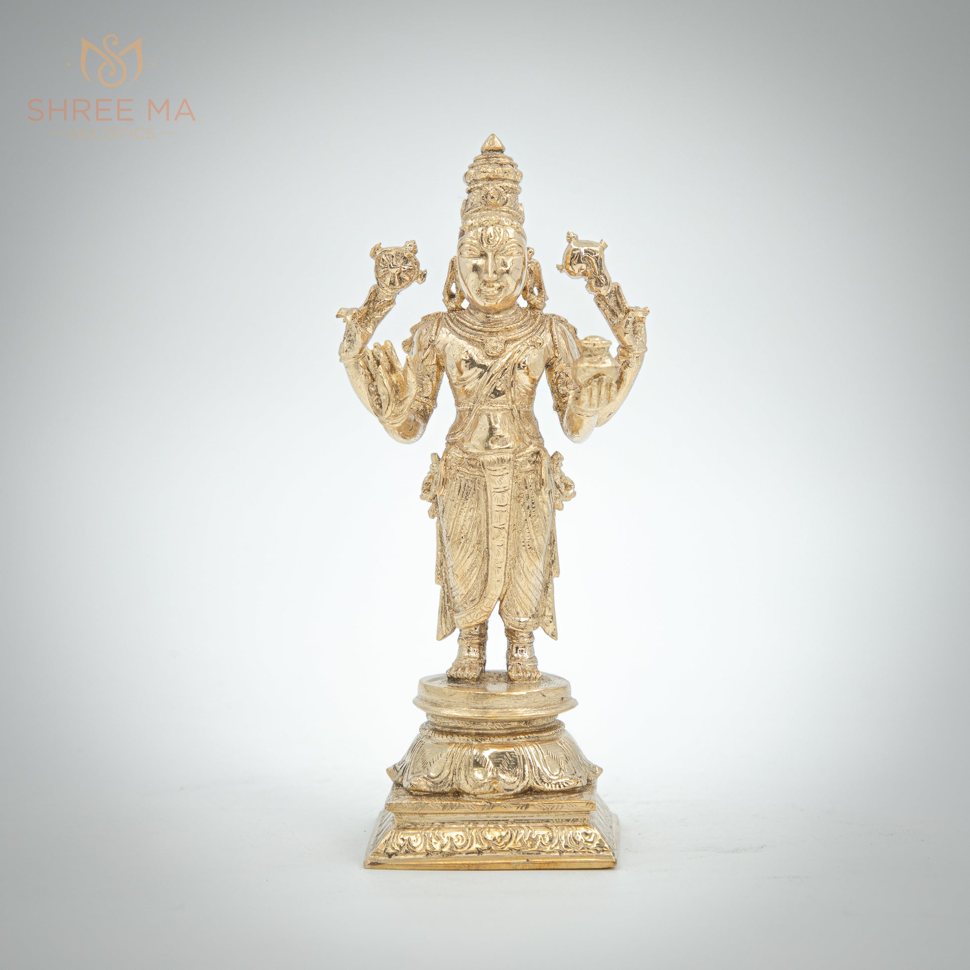 Dhanwantri 7" | Handmade | Madhuchista-Vidhana (Lost-Wax casting) | Panchaloha Bronze from Swamimalai