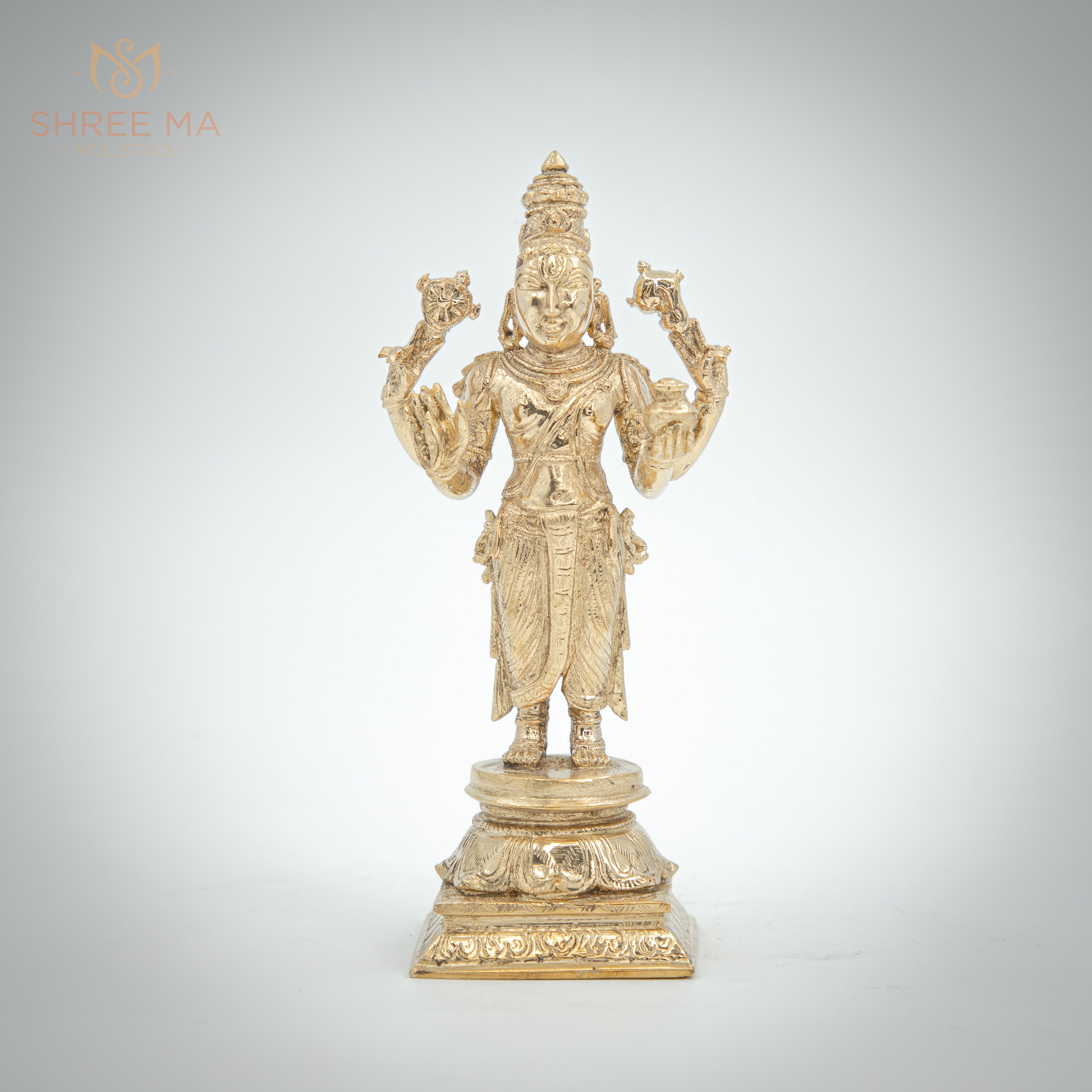 Dhanwantri 7" | Handmade | Madhuchista-Vidhana (Lost-Wax casting) | Panchaloha Bronze from Swamimalai