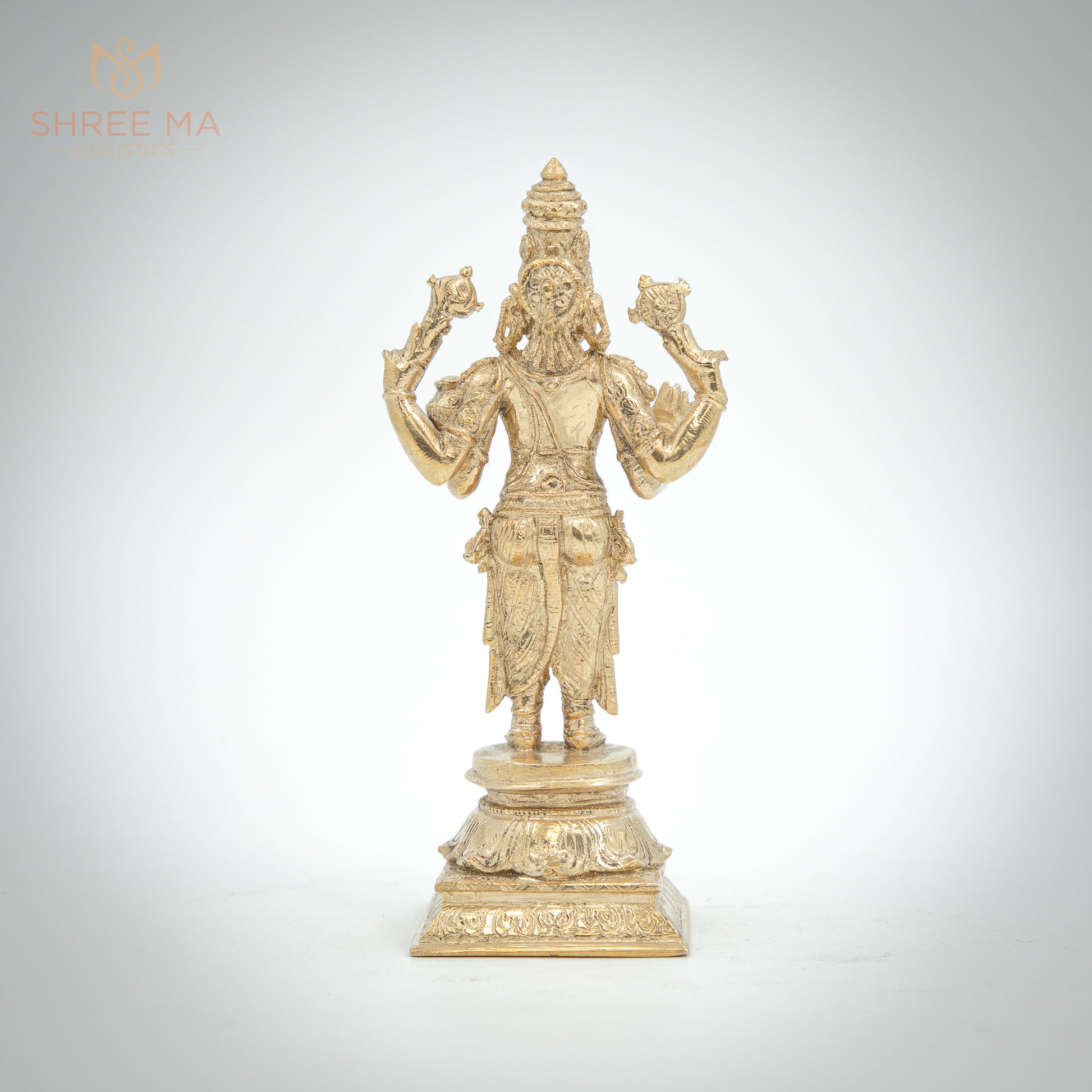 Dhanwantri 7" | Handmade | Madhuchista-Vidhana (Lost-Wax casting) | Panchaloha Bronze from Swamimalai