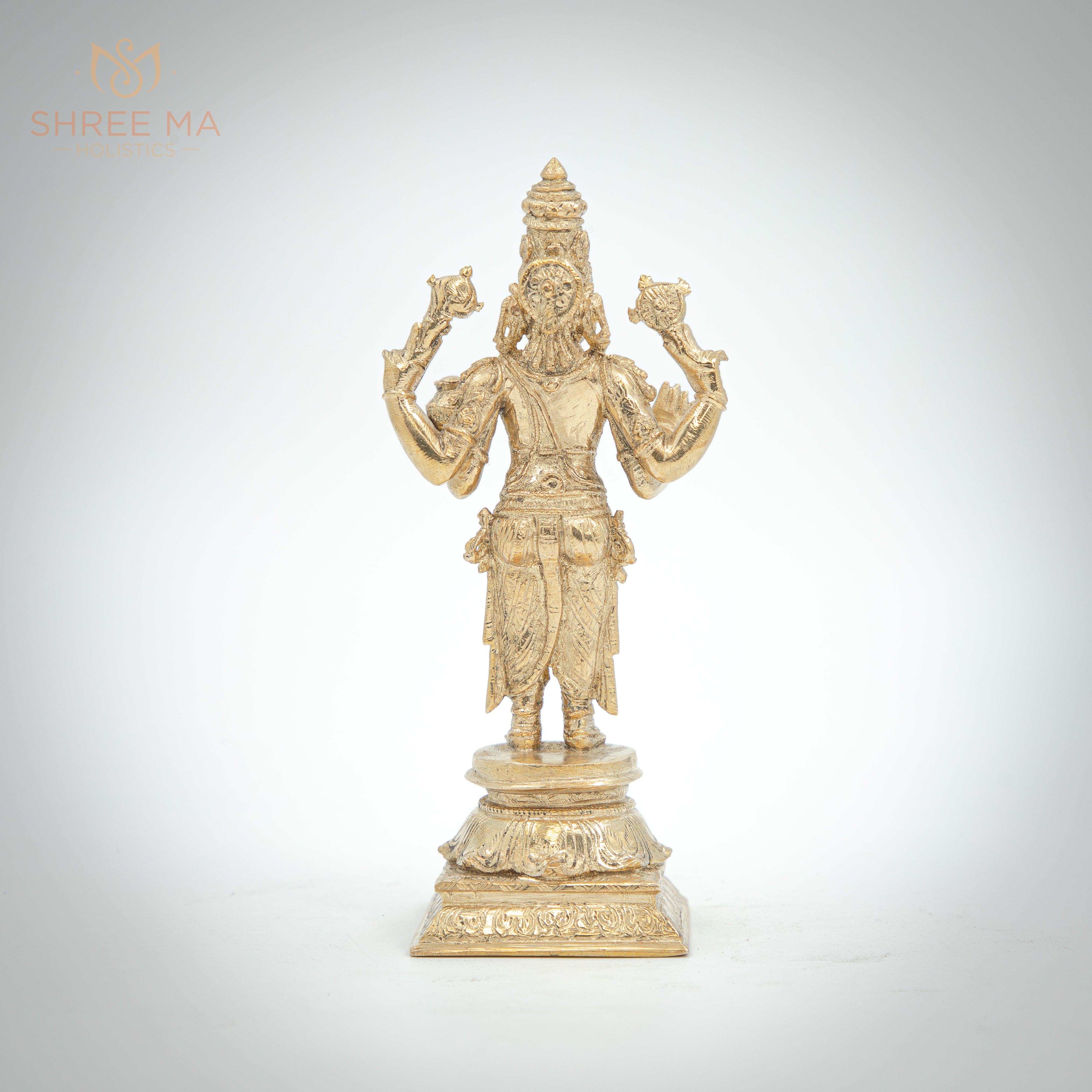 Dhanwantri 7" | Handmade | Madhuchista-Vidhana (Lost-Wax casting) | Panchaloha Bronze from Swamimalai