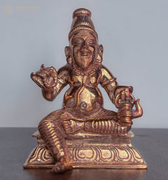 Agastiyar 3.5-Inch Panchaloha Idol