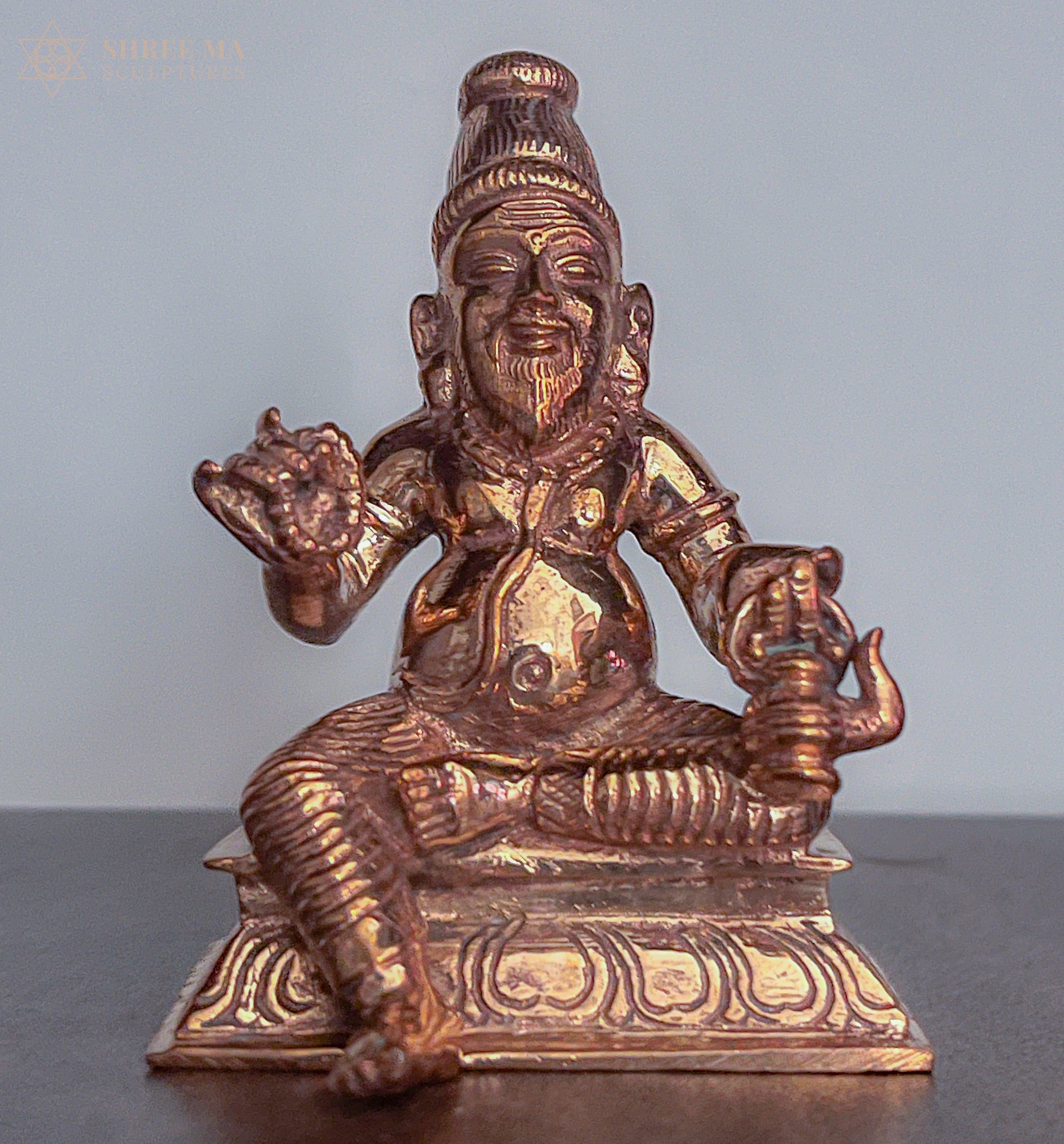 Agastiyar 3.5-Inch Panchaloha Idol