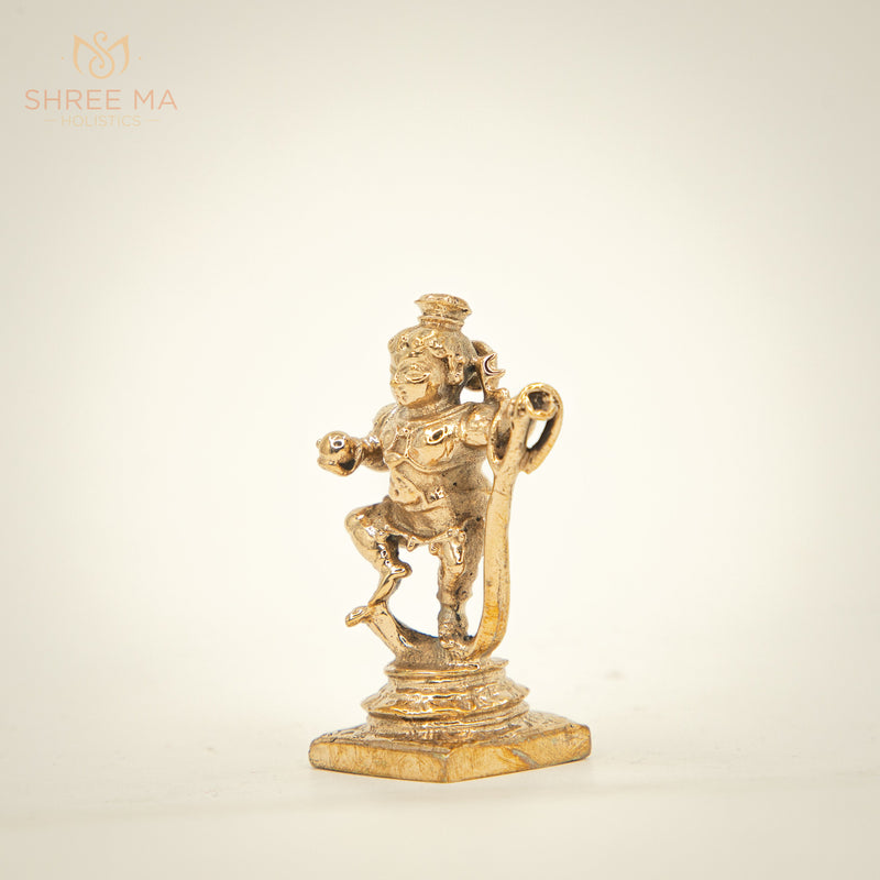 Kaalinga nartana Krishna 2.5" Panchaloha Bronze idol from Swamimalai