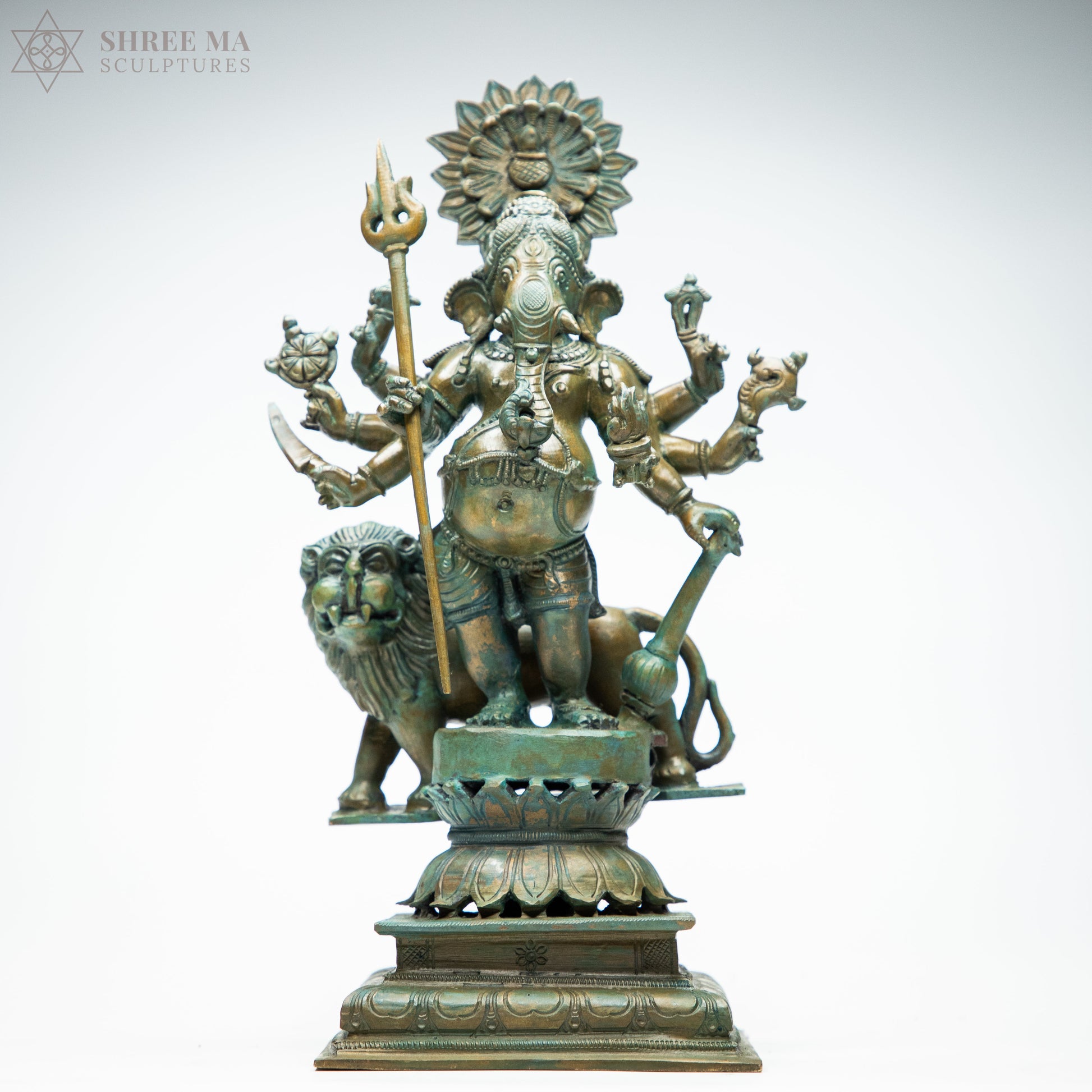 Kandrishti Vinayagar 13-Inch Panchaloha Bronze Idol