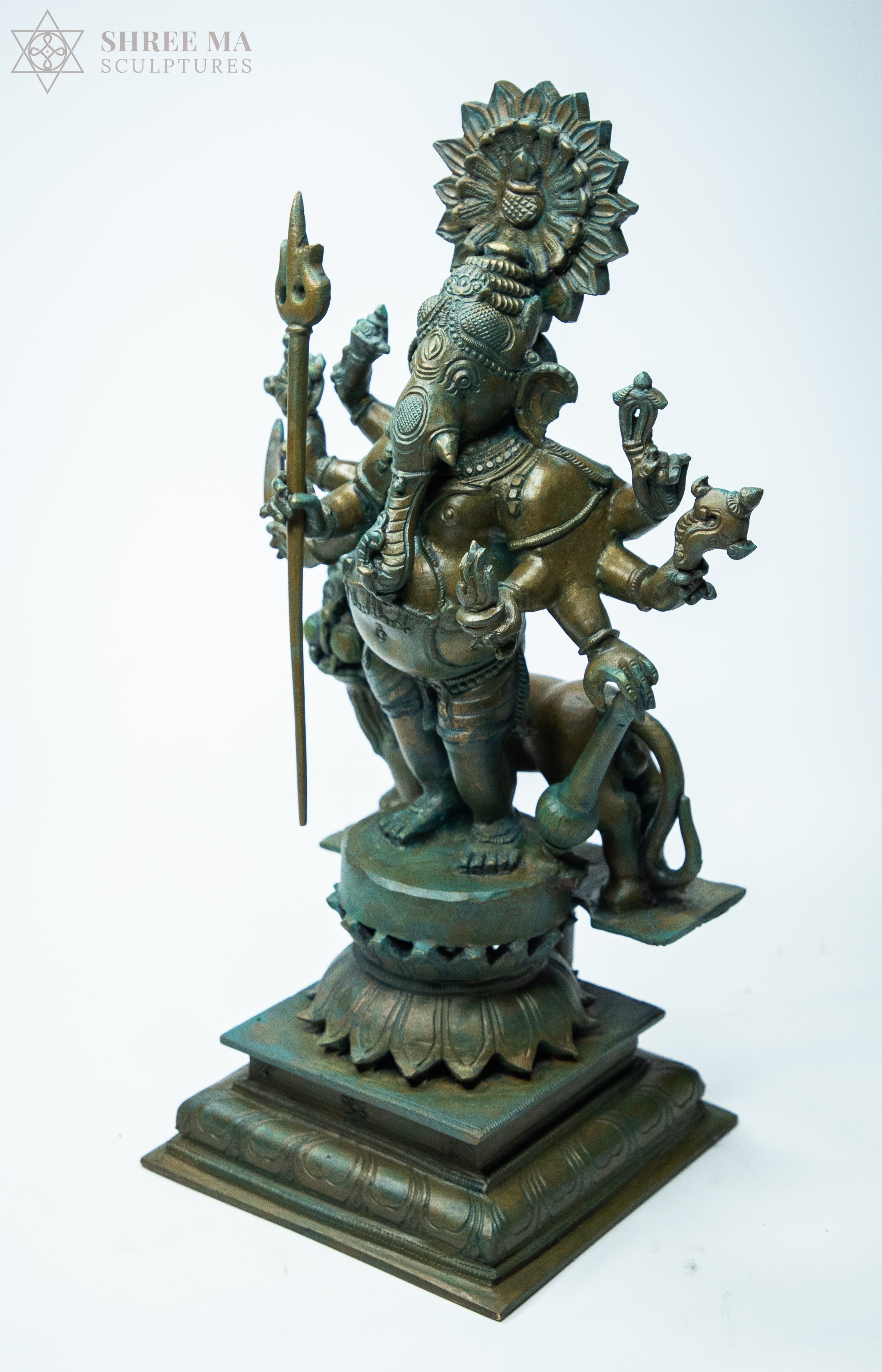 Kandrishti Vinayagar 13-Inch Panchaloha Bronze Idol