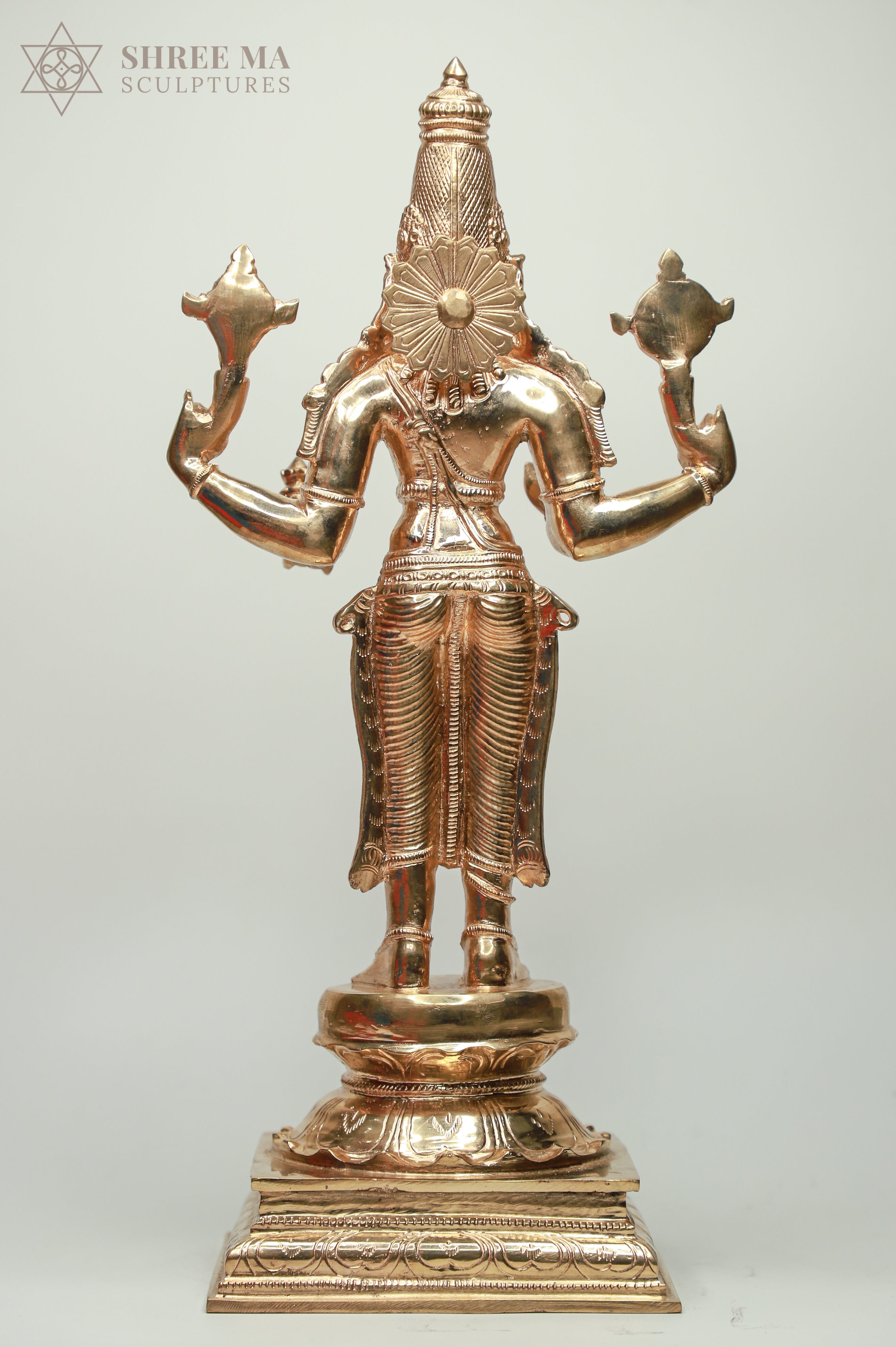 Dhanvantari 18-Inch Panchaloha Bronze Idol – Handmade Lost-Wax Casting from Swamimalai