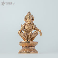 Ayyappan Swamy 3" inches Panchaloha bronze idol