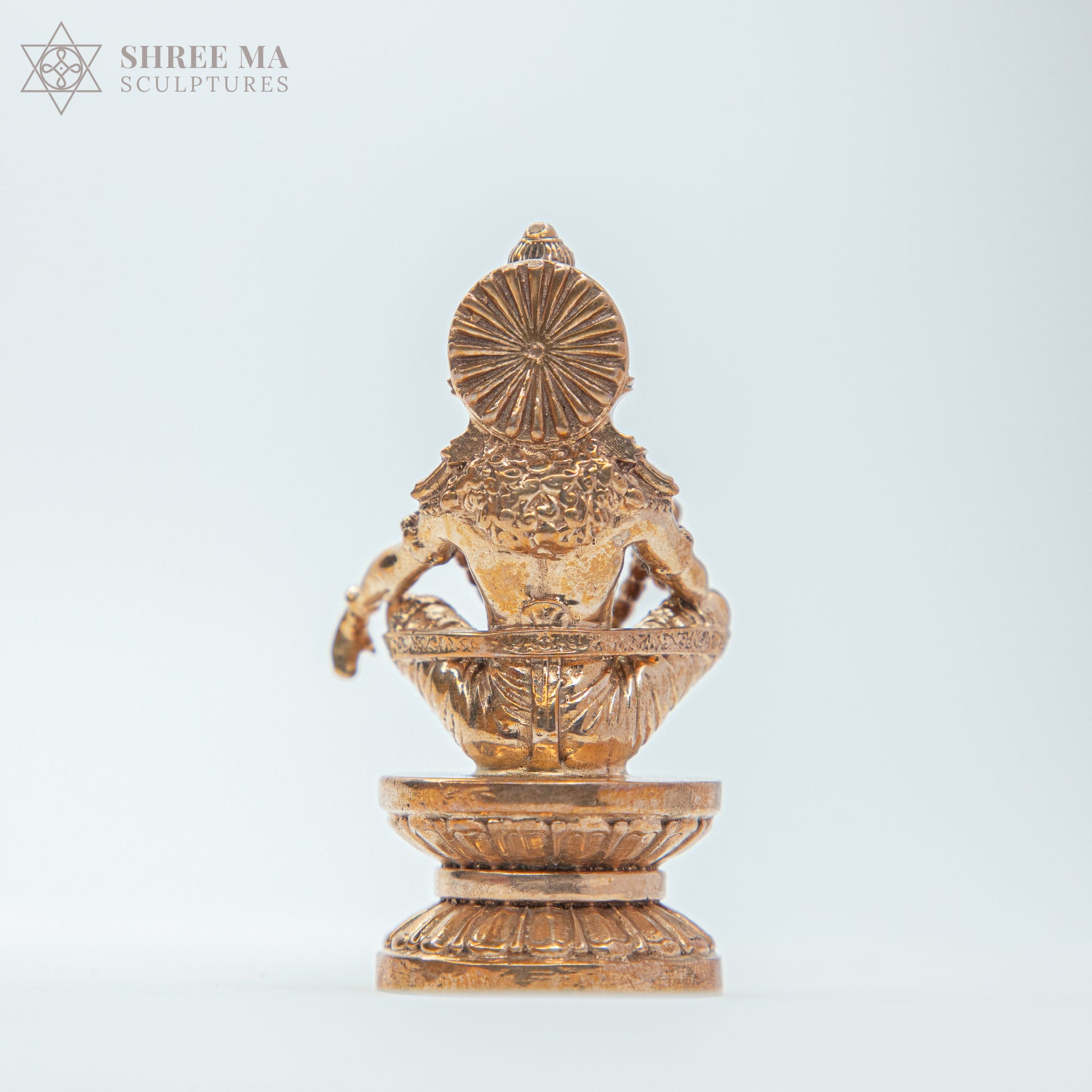 Ayyappan Swamy 3" inches Panchaloha bronze idol