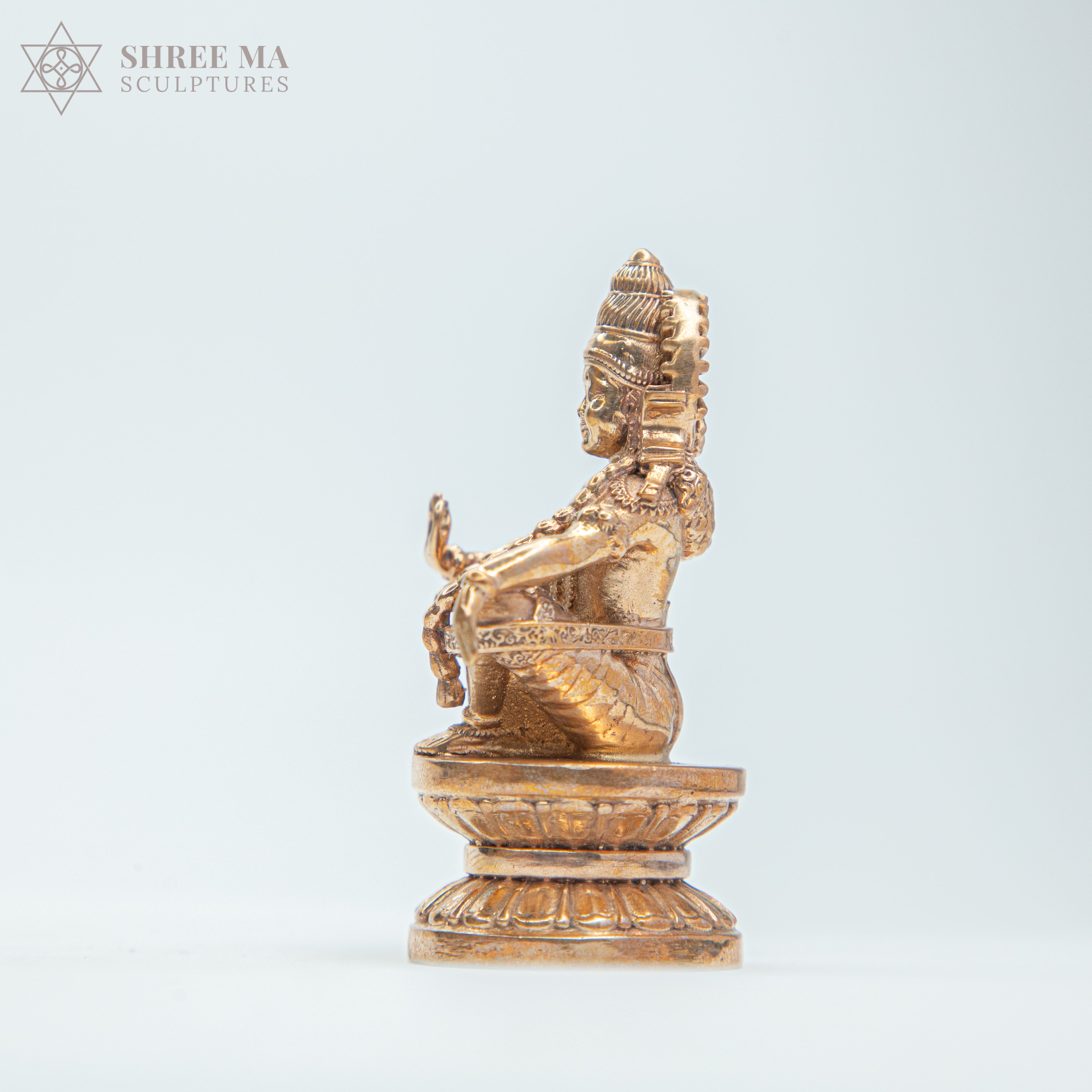 Ayyappan Swamy 3" inches Panchaloha bronze idol