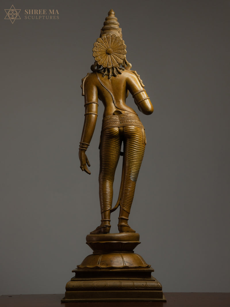 Sivagami 26-inch Panchaloha Bronze Sculpture - The definition of Grace
