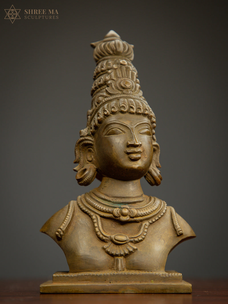 Shiva 9-Inch & Parvathi 7-Inch Bronze Set