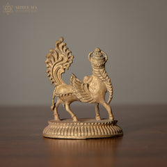 Kamadenu Antique Finish 2-Inch Panchaloha Idol