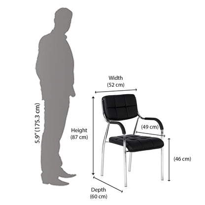 Nilkamal Indus Visitor Chair (Black)
