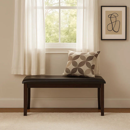 Nilkamal Olivia Multi Use Medium Sitting Bench for Living Room | Dining Room (Brown)