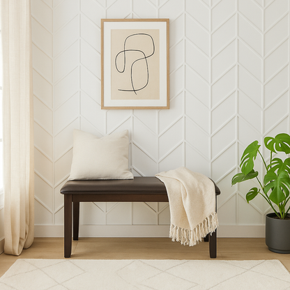 Nilkamal Tivoli Multi Use Medium Sitting Bench for Living Room | Dining Room (Brown)