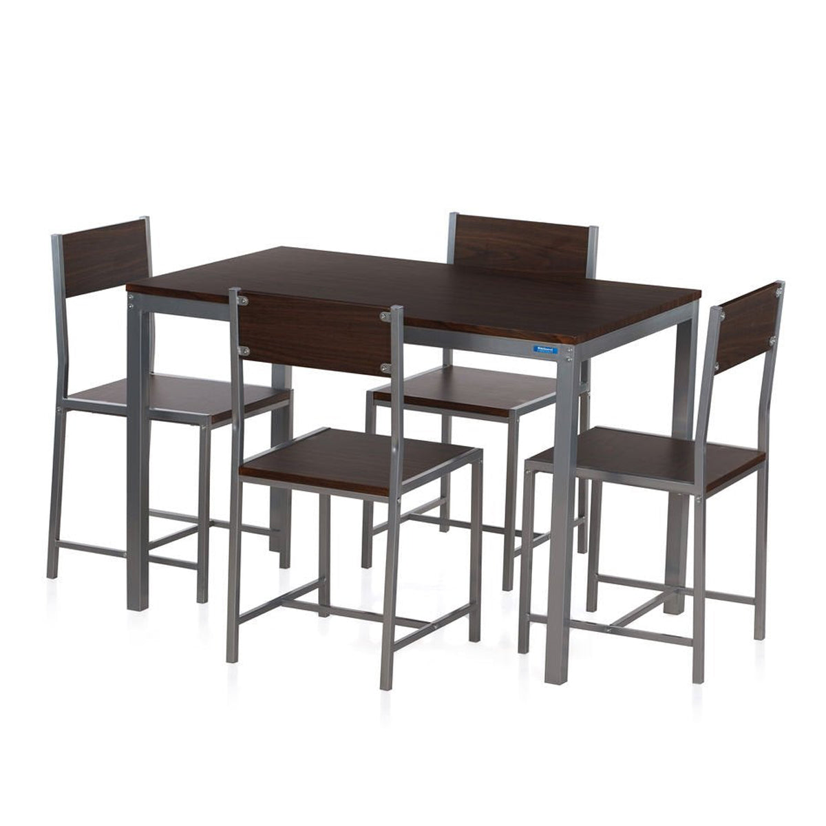 Nilkamal Wigo 4 Seater Dining Table Set (Black)