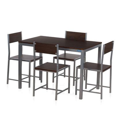 Nilkamal Wigo 4  Seater Dining Set (Walnut)