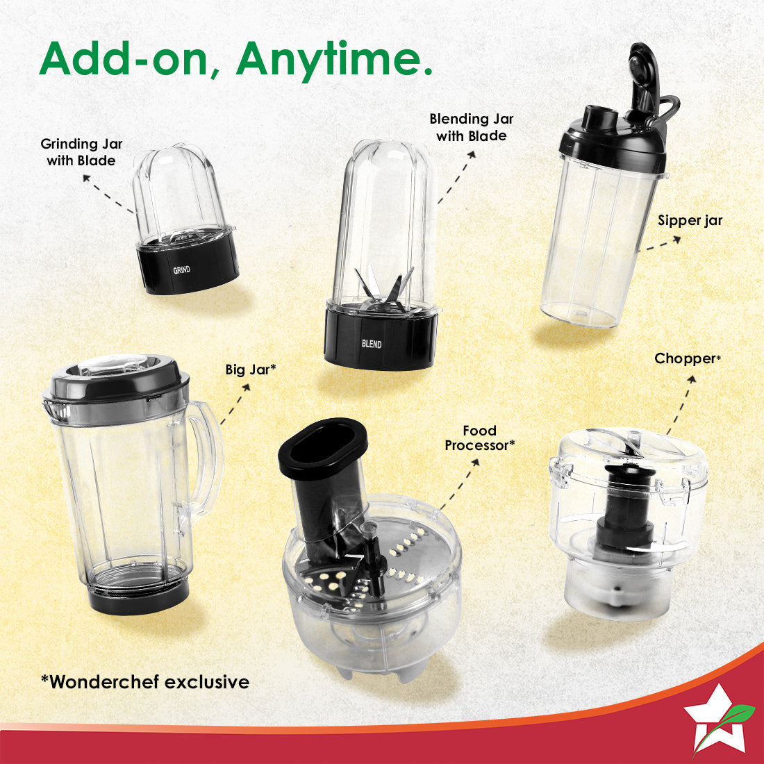 Nutri-blend 500W Mixer Grinder, 22000 RPM Motor, Smoothie Maker, Masala Grinder, Chutney Blender, 3 Unbreakable Jars & Sipper Jar, Recipe Book by Chef Sanjeev Kapoor, 2 Yr Warranty, Black