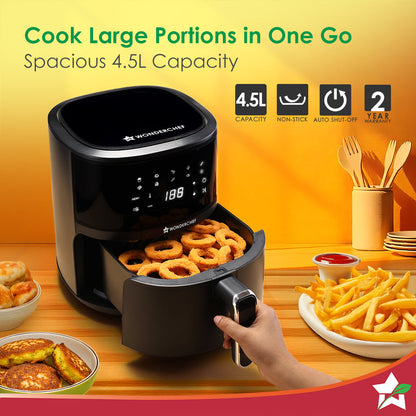 Neo Pro Digital Air Fryer | 4.5L | 1300W | Rapid Air Technology | 10 Pre-Set Functions | Temperature and Time Control | Automatic Shut-Off | Compact Design | 2-Year Warranty