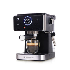 Wonderchef Rinaldi Espresso 20 bar Coffee Maker with Temperature Gauge | Espresso, Cappuccino, Latte, Mocha, Cold Coffee