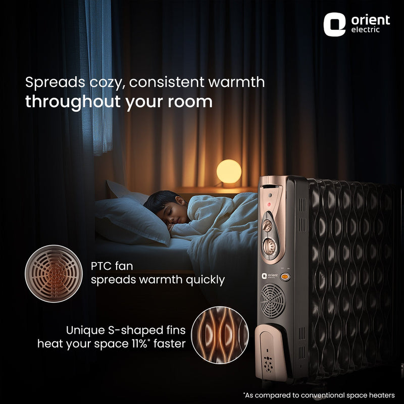 Comforter Collection 2900W /13 Fin Oil Filled Room Heater
