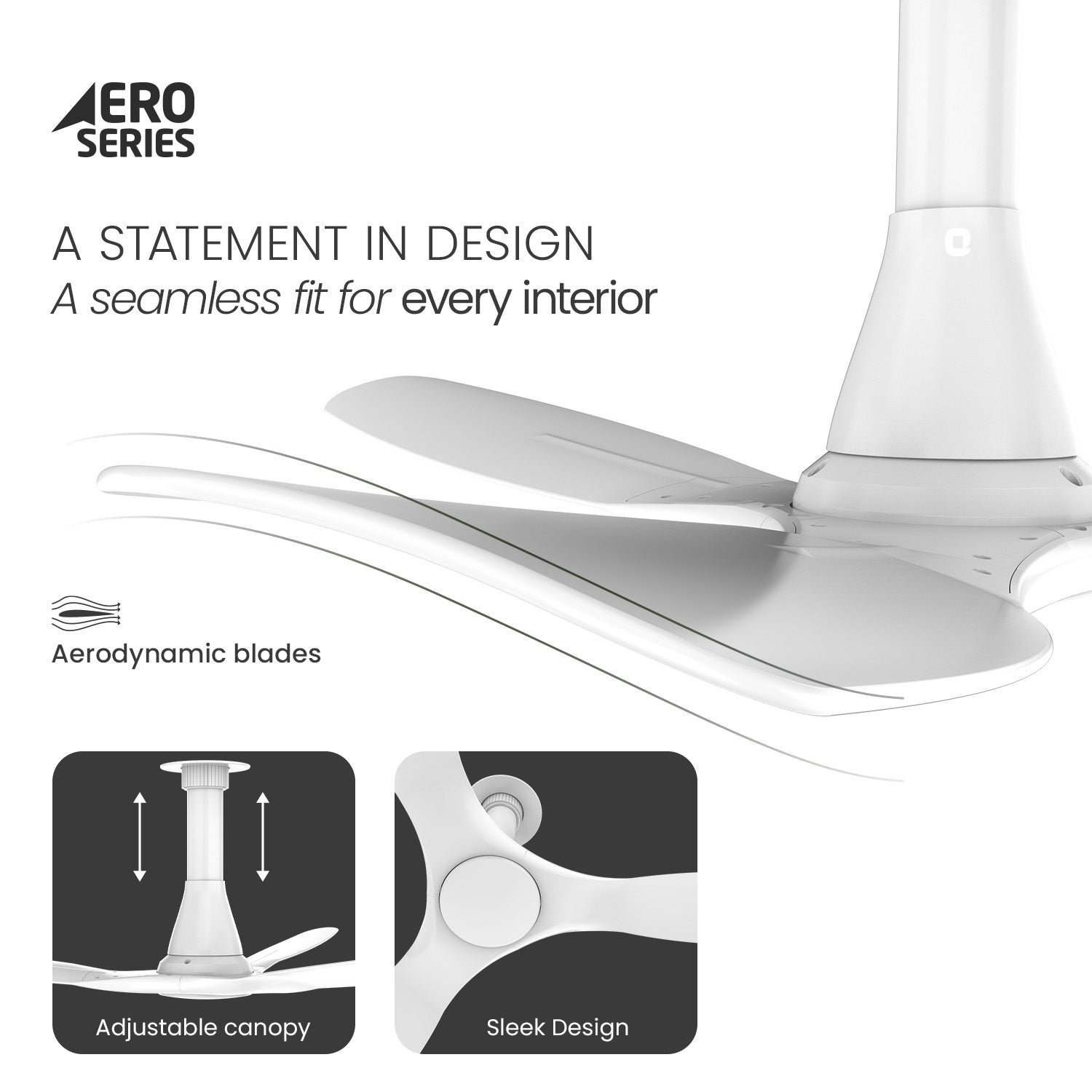 Aerosleek 5 Star Rated Premium BLDC Fan with Remote