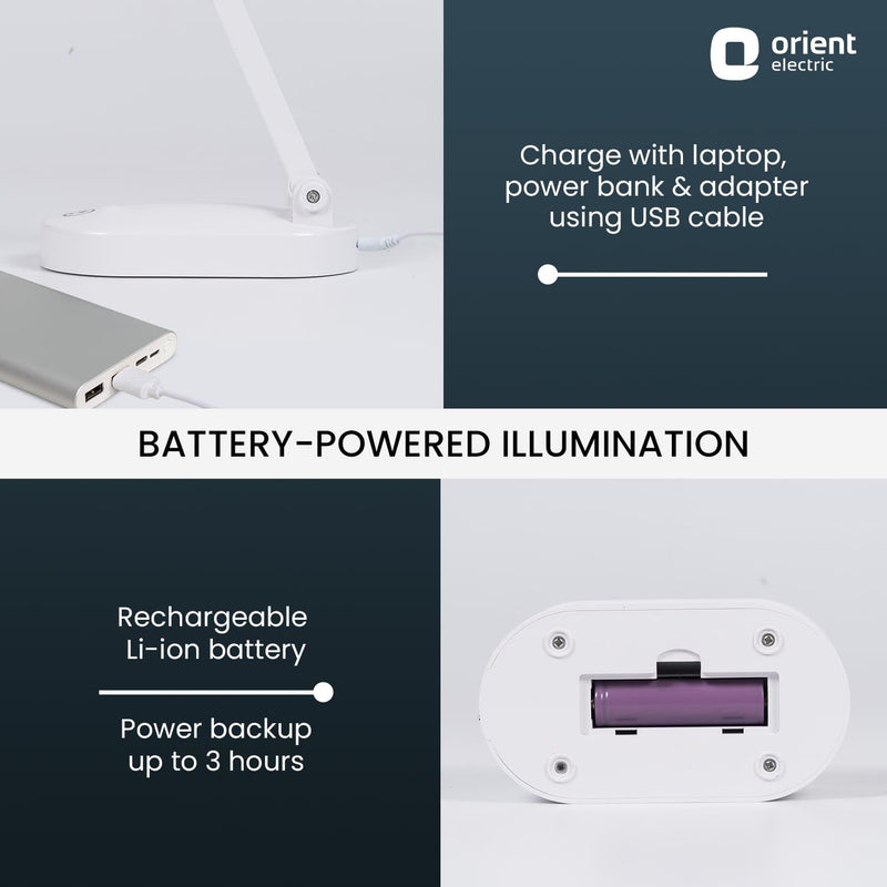 Wave Rechargeable LED Desk Lamp