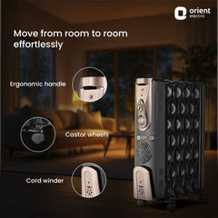 Comforter Collection 2500W /9 Fin Oil Filled Room Heater
