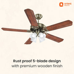 Subaris Underlight Premium Ceiling Fan with Remote | 2-year Warranty