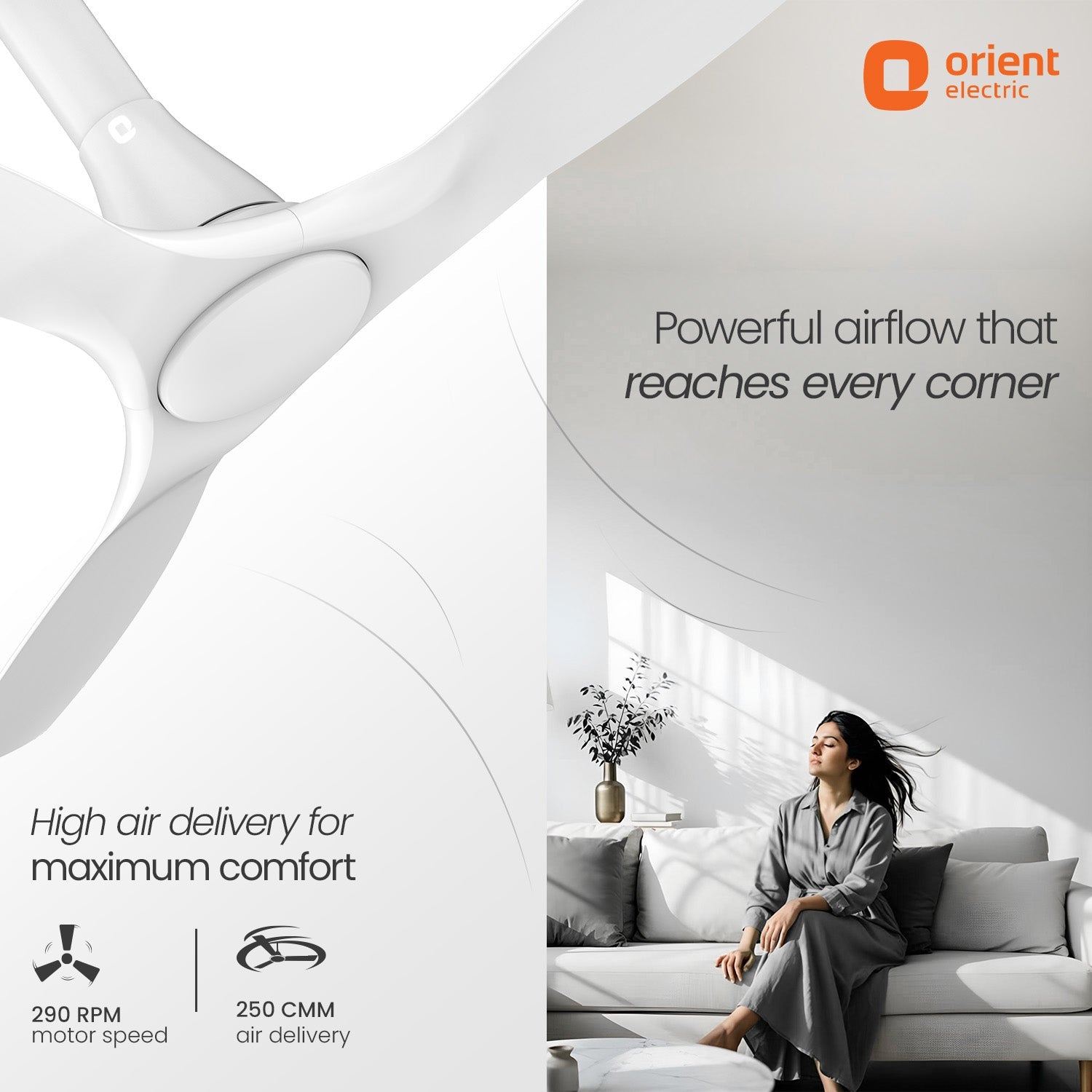 Aerosleek 5 Star Rated Premium BLDC Fan with Remote