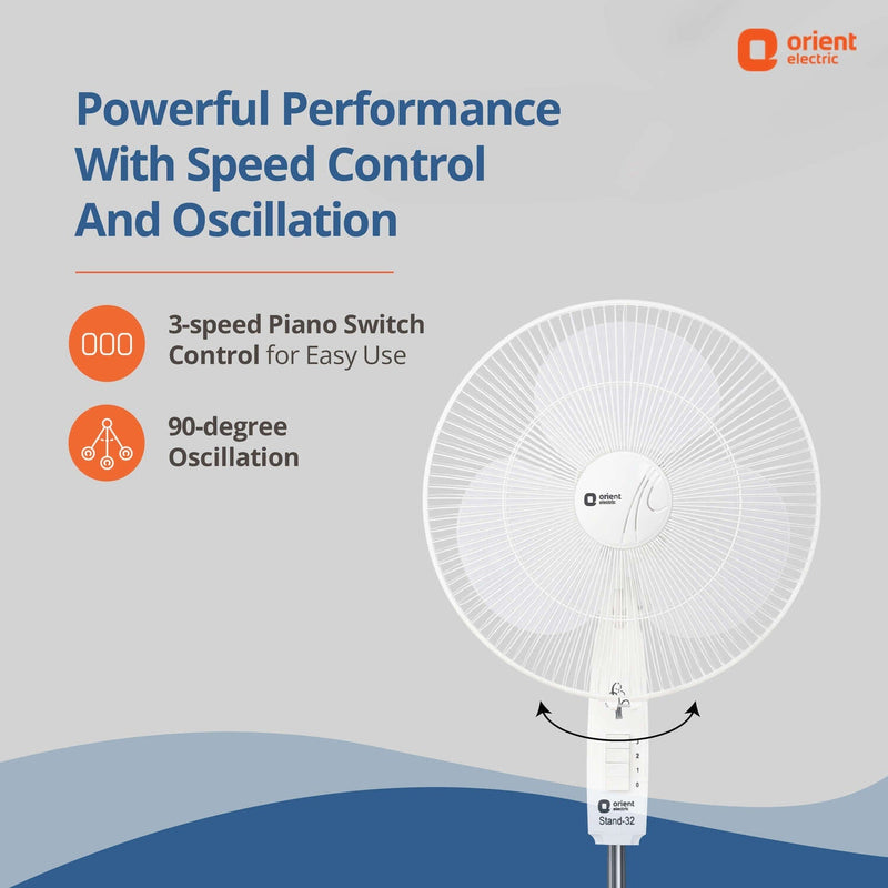 400MM Stand 32 Pedestal Fan