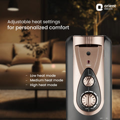 Comforter Collection 2500W /9 Fin Oil Filled Room Heater