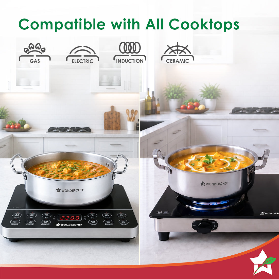 Wonderchef Stella Triply Stainless-steel Biryani Handi with Lid for Kitchen, 28cm 6.2L, Casserole for Slow Cooking, Dum Biryani, Gravies, Induction-friendly, Sturdy Handles, 10-Yr Warranty-4