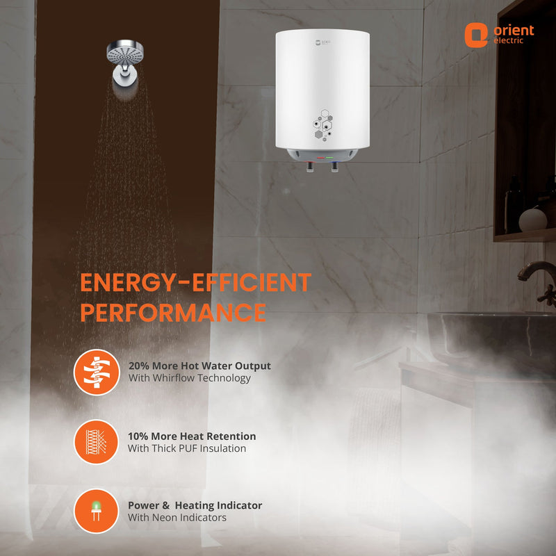 Ecoswift Pro Water Heater (Geyser) | Rust Proof Water Heater for Home Bathroom | 5 Years Warranty
