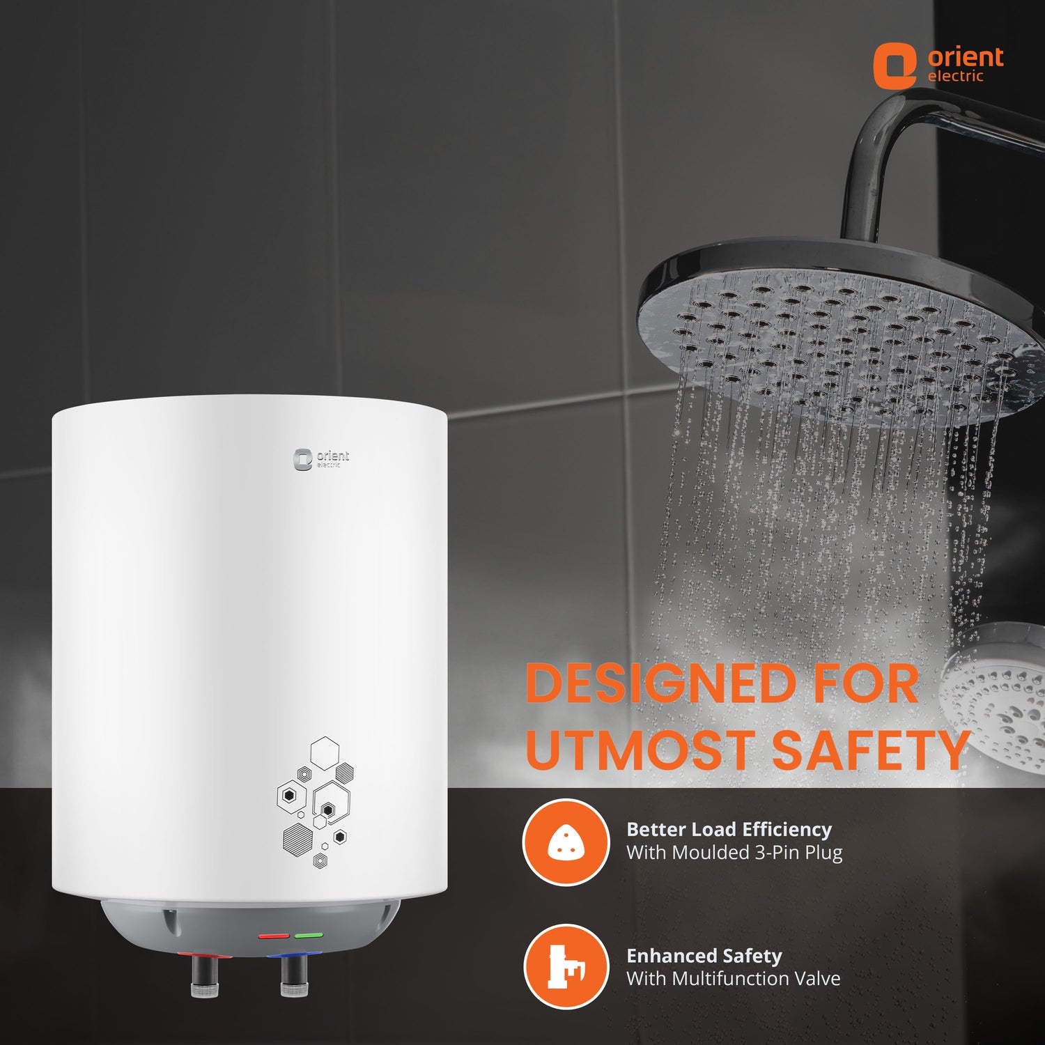 Ecoswift Pro Water Heater (Geyser) | Rust Proof Water Heater for Home Bathroom | 5 Years Warranty
